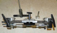 Jig for inserting door locks and hinges 