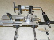 Jig for inserting door locks and hinges 